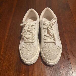 Jessica Simpson White Wedding Sneakers